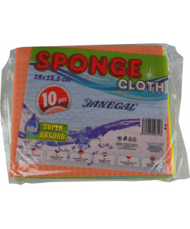 Špongiová utierka 15,5x18 bal. 10 ks Janegal