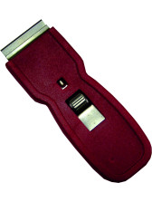 Škrabka 4 cm bezpečnostná s nožom plastová