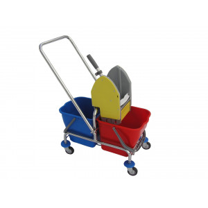 Vozík ChromWET 2x17 L "P" s rukoväťou Vozík ChromWET 2x17 L "P" s rukoväťou