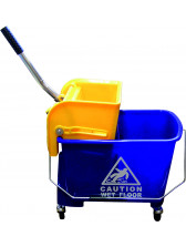 Vozík Doublebucket 20L s horizontálnym lisom