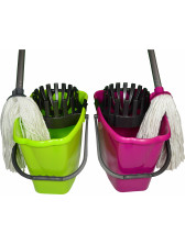 WETmop set 10L Fmix. oválny bavl.biely mop 180gr.