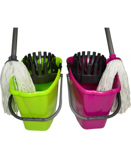 WETmop set 10L Fmix. oválny bavl.biely mop 180gr.