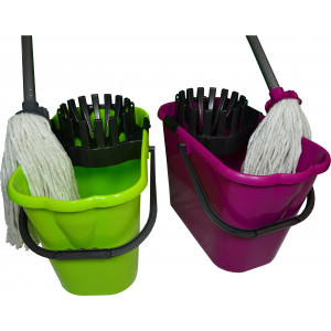 WETmop set 12L Fmix. oválny bavl.biely mop 180gr. WETmop set 12L Fmix. oválny bavl.biely mop 180gr.