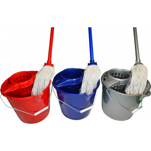 WETmop set 10L IT Fmix okrúhly s bavl.mopom WETmop set 10L IT Fmix okrúhly s bavl.mopom