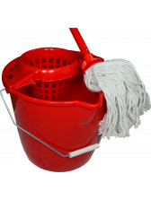 WETmop set 12L IT OKRÚHLY červený s bavl. mopom 180 gr. 