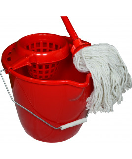 WETmop set 12L IT OKRÚHLY červený s bavl. mopom 180 gr. 