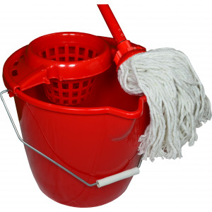 WETmop set 12L IT OKRÚHLY červený s bavl. mopom 180 gr. WETmop set 12L IT OKRÚHLY červený s bavl. mopom 180 gr.